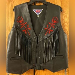 Women’s leather vest